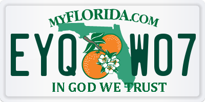 FL license plate EYQW07
