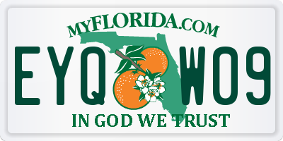 FL license plate EYQW09