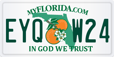 FL license plate EYQW24