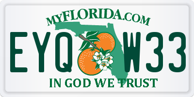 FL license plate EYQW33