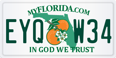 FL license plate EYQW34