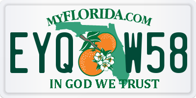 FL license plate EYQW58