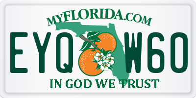 FL license plate EYQW60