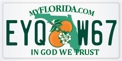 FL license plate EYQW67