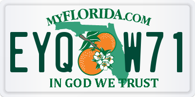 FL license plate EYQW71