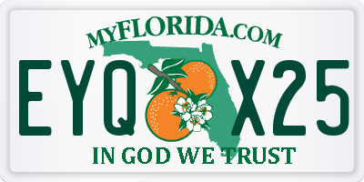 FL license plate EYQX25