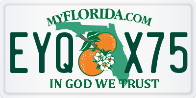 FL license plate EYQX75