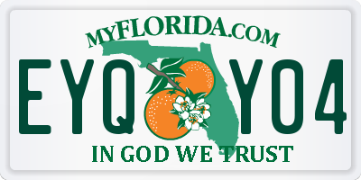 FL license plate EYQY04