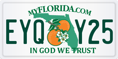 FL license plate EYQY25
