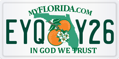 FL license plate EYQY26