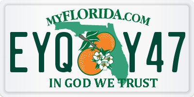 FL license plate EYQY47