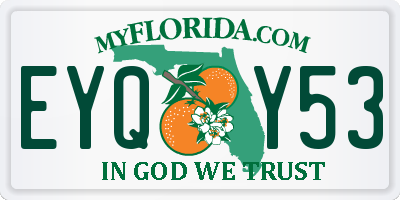 FL license plate EYQY53