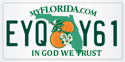 FL license plate EYQY61