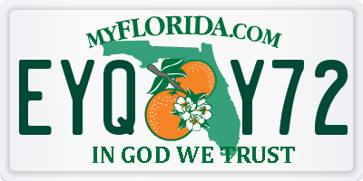 FL license plate EYQY72