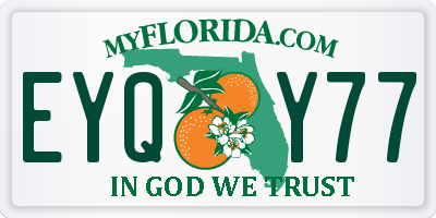 FL license plate EYQY77