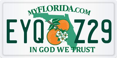 FL license plate EYQZ29