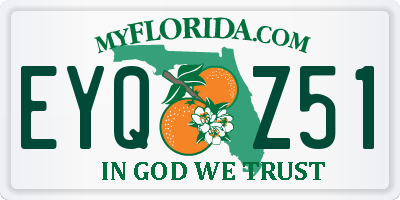 FL license plate EYQZ51