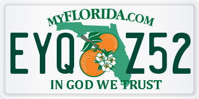 FL license plate EYQZ52