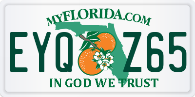 FL license plate EYQZ65