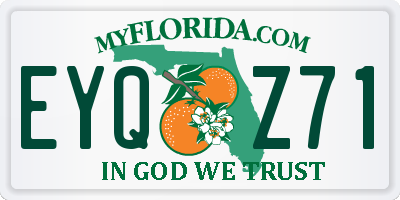 FL license plate EYQZ71
