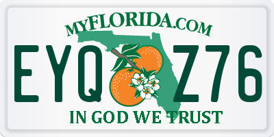 FL license plate EYQZ76