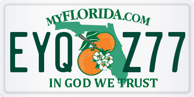 FL license plate EYQZ77