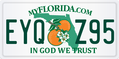 FL license plate EYQZ95