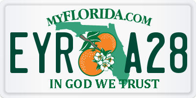 FL license plate EYRA28