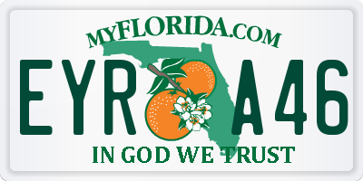 FL license plate EYRA46