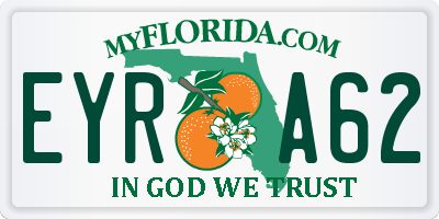 FL license plate EYRA62