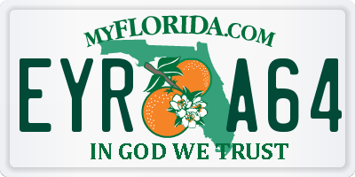 FL license plate EYRA64