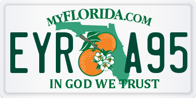 FL license plate EYRA95