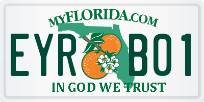 FL license plate EYRB01