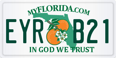 FL license plate EYRB21