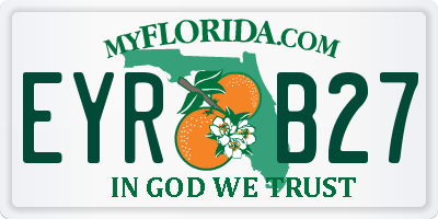 FL license plate EYRB27