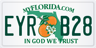 FL license plate EYRB28