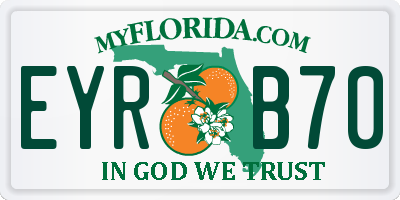 FL license plate EYRB70