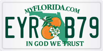 FL license plate EYRB79