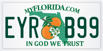 FL license plate EYRB99