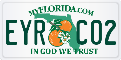 FL license plate EYRC02