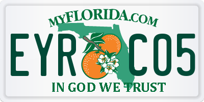 FL license plate EYRC05