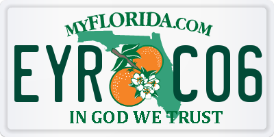 FL license plate EYRC06