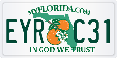 FL license plate EYRC31