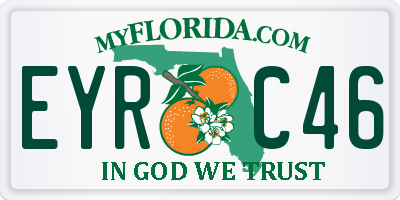 FL license plate EYRC46