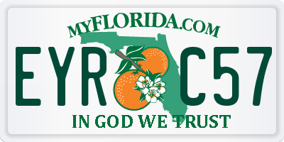 FL license plate EYRC57