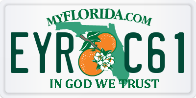 FL license plate EYRC61