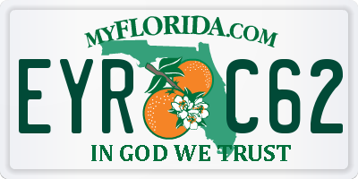 FL license plate EYRC62