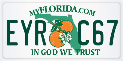 FL license plate EYRC67