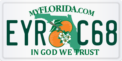 FL license plate EYRC68