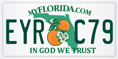 FL license plate EYRC79